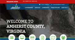 Desktop Screenshot of countyofamherst.com