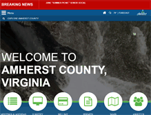 Tablet Screenshot of countyofamherst.com
